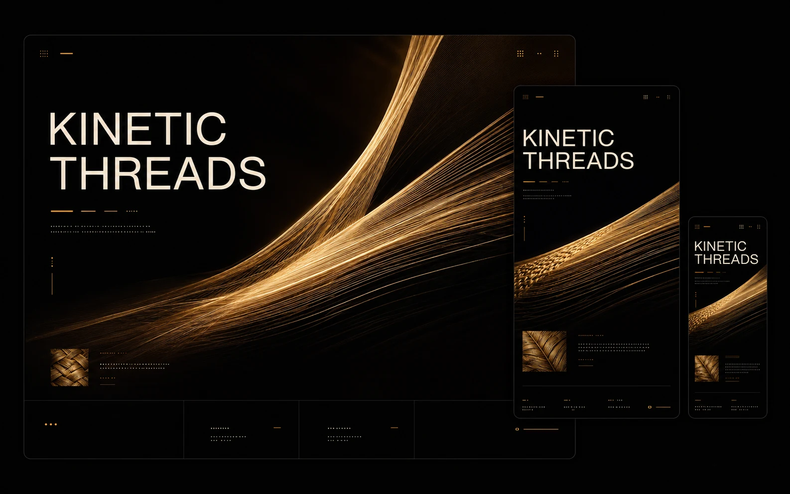 Дизайн сайта Kinetic Threads