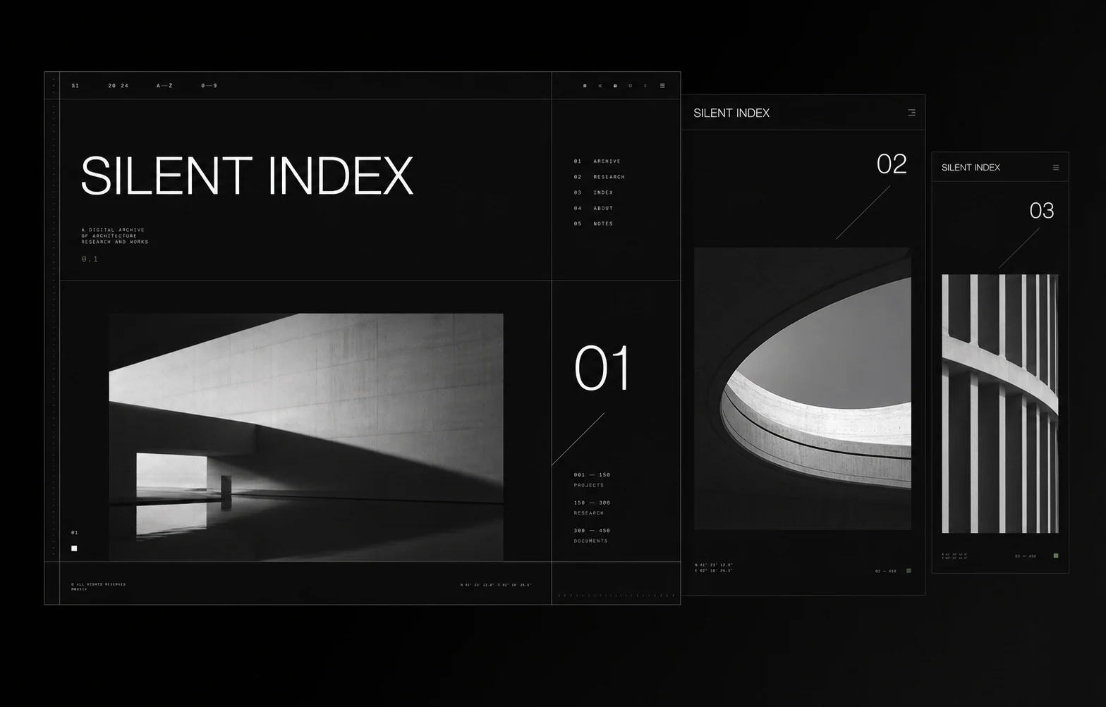Дизайн сайта Silent Index